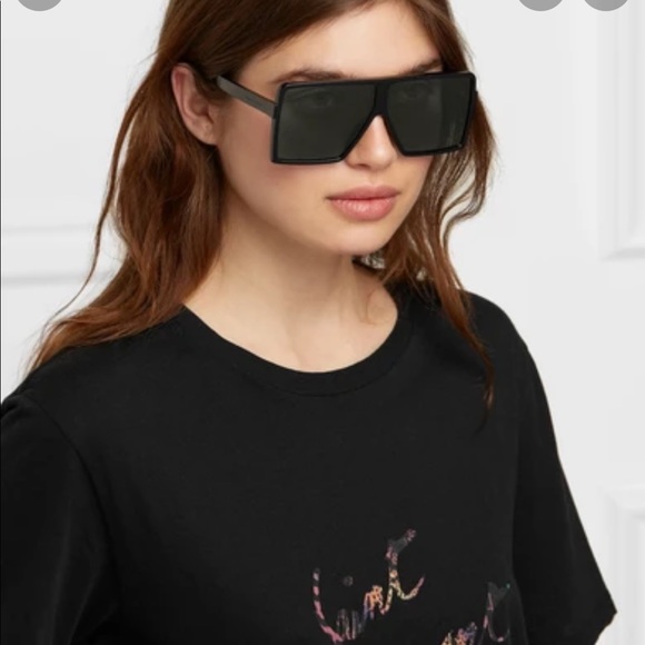 Yves Saint Laurent Accessories - 🖤Brand New Saint Laurent Betty Oversized Flat Top Sunnies